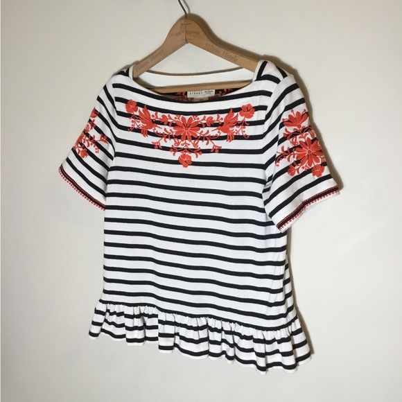 Kate Spade Broome Street Colab Embroidered Short Sleeve - Picture 5 of 8